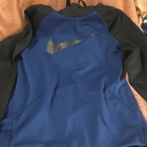 Nike Blue and Black Sweatshirt